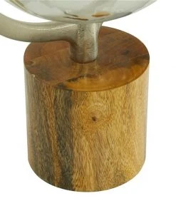 Grayson Lane 15-in x 8-in Globe - Silver Wood -GRAYSON LANE shop 330861860 AlternateImage2 l