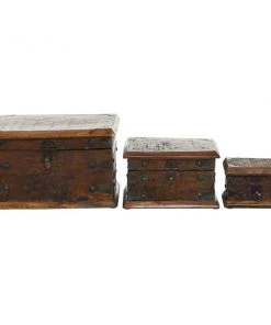 Grayson Lane Set of 3 11-in 8-in 5-in Brown Rustic Box - Recycled Wood 8 Grayson Lane Set of 3 11-in 8-in 5-in Brown Rustic Box - Recycled Wood -GRAYSON LANE shop 330861864 AlternateImage4 l