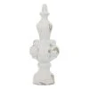 Grayson Lane 20-in x 7-in Finial Vintage Sculpture - White FibreGlass -