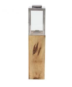 Grayson Lane 36-in x 9-in Contemporary Candle Holder Lantern - Brown Mango Wood -GRAYSON LANE shop 330861874 AlternateImage5 l