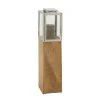 Grayson Lane 36-in x 9-in Contemporary Candle Holder Lantern - Brown Mango Wood