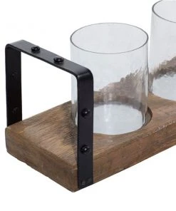 Grayson Lane 5-in x 28-in Industrial Candle Holder - Brown Iron -GRAYSON LANE shop 330861887 AlternateImage3 l