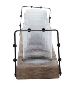 Grayson Lane 5-in x 28-in Industrial Candle Holder - Brown Iron -GRAYSON LANE shop 330861887 AlternateImage4 l