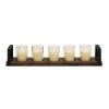 Grayson Lane 5-in x 28-in Industrial Candle Holder - Brown Iron