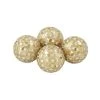 Grayson Lane Set of 4 4-in Gold Glam Orbs & Vase Filler -Plastic
