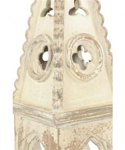 Grayson Lane 28-in x 8-in Vintage Candle Holder Lantern - White Wood -GRAYSON LANE shop 330861889 AlternateImage3 l