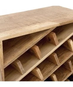 Grayson Lane 40 In. x 24 In. Modern Wine Storage - Brown Mango Wood 7 Grayson Lane 40 In. x 24 In. Modern Wine Storage - Brown Mango Wood -GRAYSON LANE shop 330861891 AlternateImage2 l