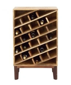 Grayson Lane 40 In. x 24 In. Modern Wine Storage - Brown Mango Wood 8 Grayson Lane 40 In. x 24 In. Modern Wine Storage - Brown Mango Wood -GRAYSON LANE shop 330861891 AlternateImage4 l