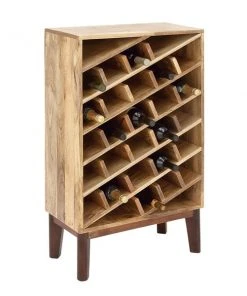 Grayson Lane 40 In. x 24 In. Modern Wine Storage - Brown Mango Wood 9 Grayson Lane 40 In. x 24 In. Modern Wine Storage - Brown Mango Wood -GRAYSON LANE shop 330861891 AlternateImage5 l