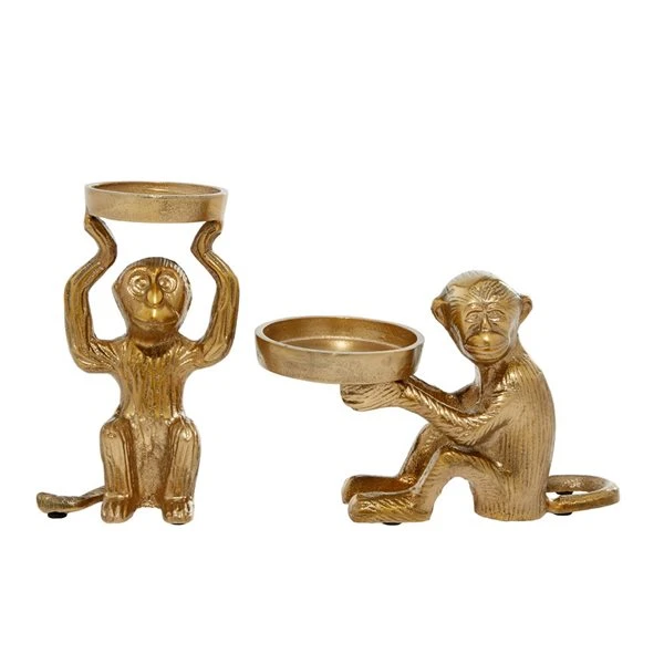 330861893_AlternateImage5_l.jpg Grayson Lane Set of 2 3-in, 5-in Glam Candle Holder - Bronze Aluminum -GRAYSON LANE shop 330861893 AlternateImage5 l