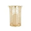 Grayson Lane 11-in x 6-in Glam Lantern - Gold Iron