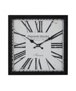 Grayson Lane 13-in x 13-in Black Analogue Square Wall Standard Clock