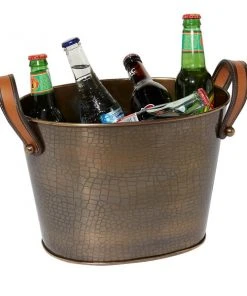 Grayson Lane 6-L Bronze Stainless Steel Ice Bucket/Wine Holder