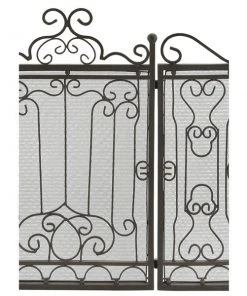 Grayson Lane 1-in Brown Iron 3-Panel Scroll Fireplace Screen -GRAYSON LANE shop 330861978 AlternateImage2 l