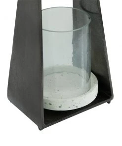Grayson Lane 1-Candle Stone Lantern Candle Holder - Black -GRAYSON LANE shop 330861981 AlternateImage3 l