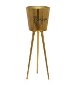 Grayson Lane 3-L Gold Galvanized Iron Ice Bucket/Wine Holder