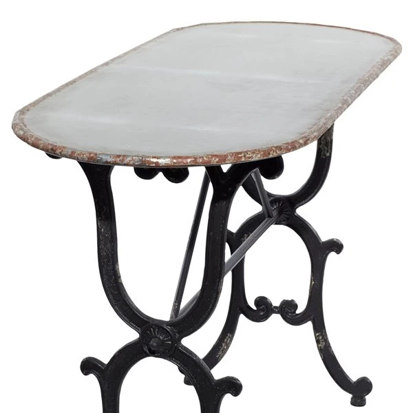 Grayson Lane Metal Farmhouse Console Table - Grey 4 Grayson Lane Metal Farmhouse Console Table - Grey - Image 4