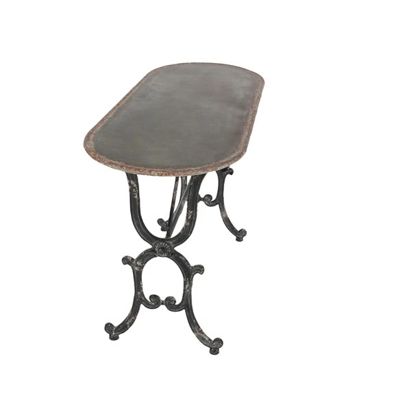 Grayson Lane Metal Farmhouse Console Table - Grey 5 Grayson Lane Metal Farmhouse Console Table - Grey - Image 5