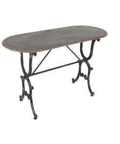 Grayson Lane Metal Farmhouse Console Table - Grey