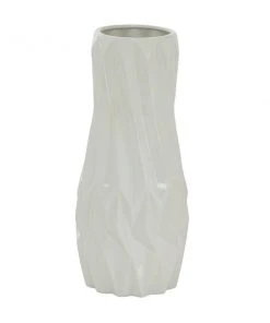 Grayson Lane 1-Piece 16.25-in x 7-in White Modern Vase -GRAYSON LANE shop 330862010 AlternateImage4 l