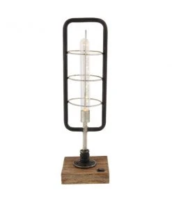 Grayson Lane 1-Candle Metal Lantern Candle Holder - Black