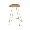 Grayson Lane Bar Height (27-in to 35-in) Modern Brown Bar Stool