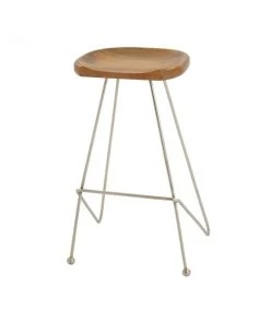 Grayson Lane Bar Height (27-in to 35-in) Modern Brown Bar Stool