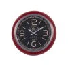 Grayson Lane 17-in x 17-in Red Analogue Round Wall Standard Clock