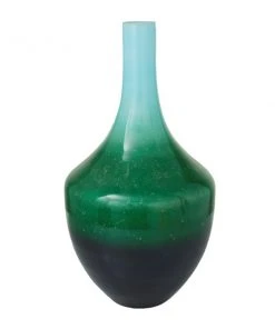 Grayson Lane 1-Piece 22.35-in x 11.95-in Green Modern Vase