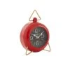 Grayson Lane 9-in x 6-in Red Analogue Round Tabletop Standard Clock