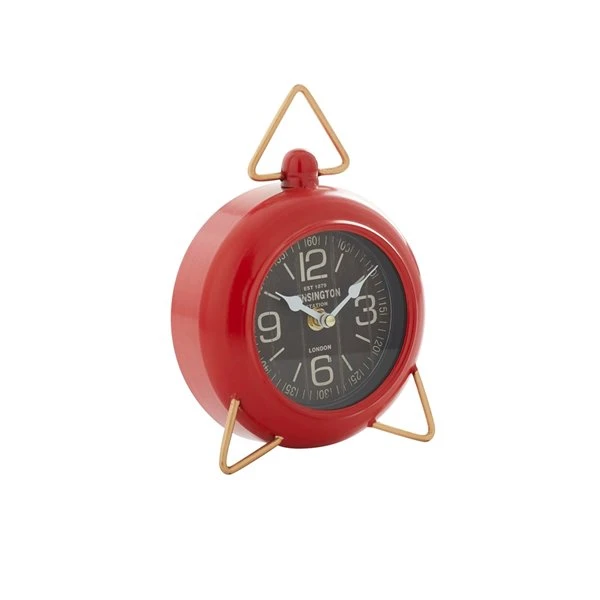 Grayson Lane 9-in x 6-in Red Analogue Round Tabletop Standard Clock 1 Grayson Lane 9-in x 6-in Red Analogue Round Tabletop Standard Clock