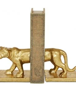 Grayson Lane 1-Piece 4.55-in x 3.6-in Gold Contemporary Bookend