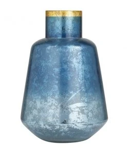 Grayson Lane 1-Piece 14.45-in x 9.70-in Blue Casual Vase