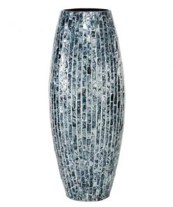 Grayson Lane 1-Piece 19.45-in x 7.7-in Blue Casual Vase