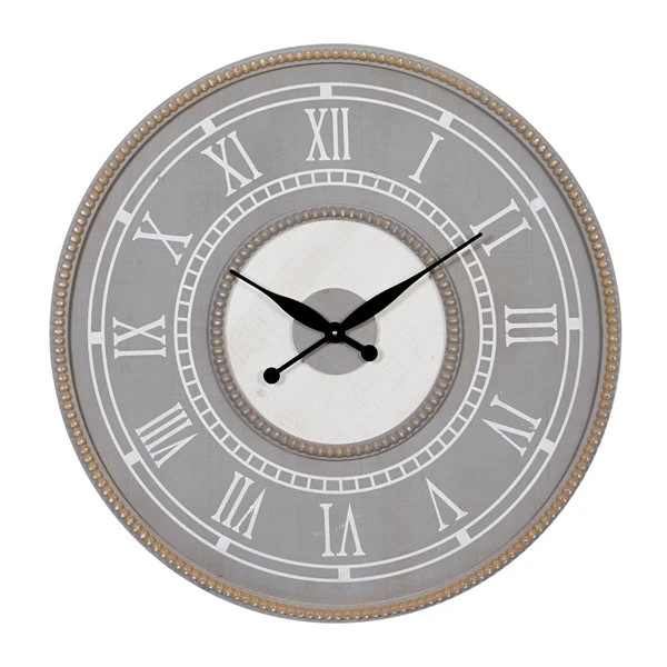 Grayson Lane 30-in x 30-in Grey Analogue Round Wall Standard Clock 5 Grayson Lane 30-in x 30-in Grey Analogue Round Wall Standard Clock - Image 5
