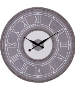 Grayson Lane 30-in x 30-in Grey Analogue Round Wall Standard Clock