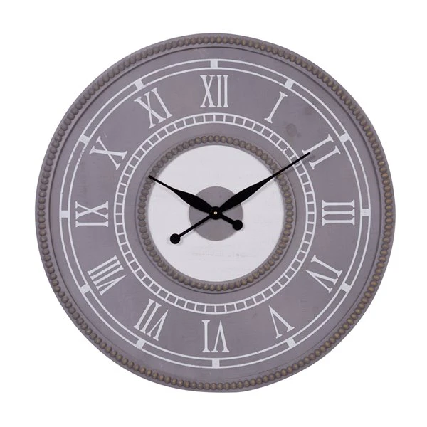 Grayson Lane 30-in x 30-in Grey Analogue Round Wall Standard Clock 1 Grayson Lane 30-in x 30-in Grey Analogue Round Wall Standard Clock