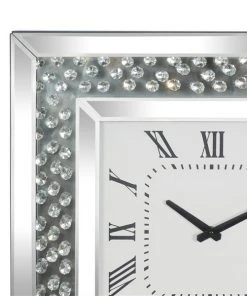 Grayson Lane 20-in x 2-in Analogue Square Wall Standard Clock - Silver -GRAYSON LANE shop 330862056 AlternateImage3 l