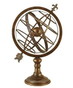 Grayson Lane 1-Piece 24.70-in x 14-in Gold Classic Globe