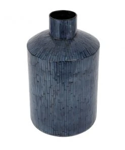 Grayson Lane 1-Piece 17.60-in x 9.90-in Blue Contemporary Vase