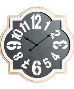 Grayson Lane 31.5-in x 31.5-in Black Analogue Novelty Wall Standard Clock