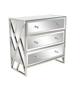 Grayson Lane Silver 3-Drawer Accent Chest