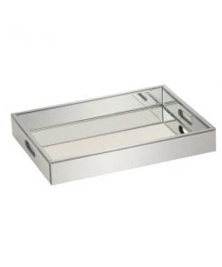 Grayson Lane 1-Piece 3-in x 13.5-in Silver Contemporary Tray