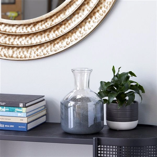 Grayson Lane 1-Piece 9.5-in x 6.6-in Grey Casual Vase 2 Grayson Lane 1-Piece 9.5-in x 6.6-in Grey Casual Vase - Image 2
