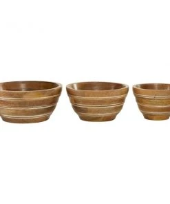 Grayson Lane 3-Piece Wood Cake Set