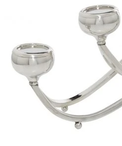 Grayson Lane 5-Candle Metal Candelabra Candle Holder - Silver -GRAYSON LANE shop 330862135 AlternateImage3 l
