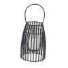 Grayson Lane 1-Candle Black/Metal Lantern Candle Holder