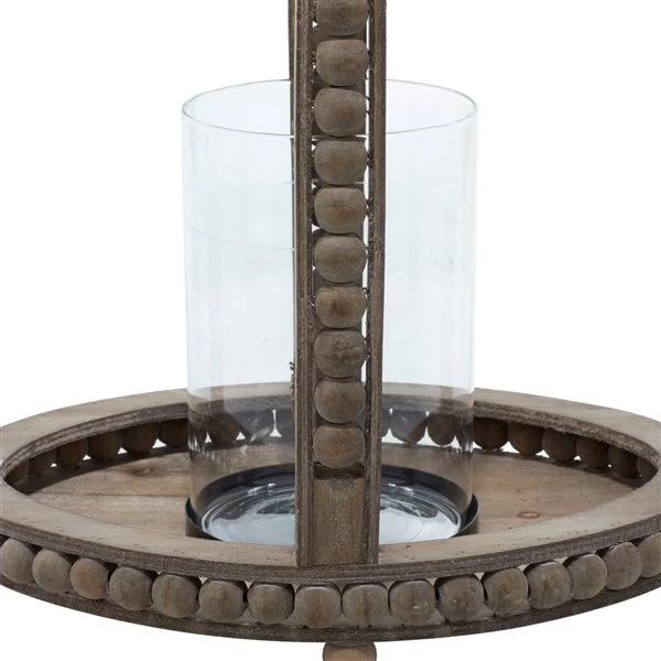 330862151_AlternateImage4_l.jpg Grayson Lane 1-Candle Brown Wood Lantern Candle Holder -GRAYSON LANE shop 330862151 AlternateImage4 l