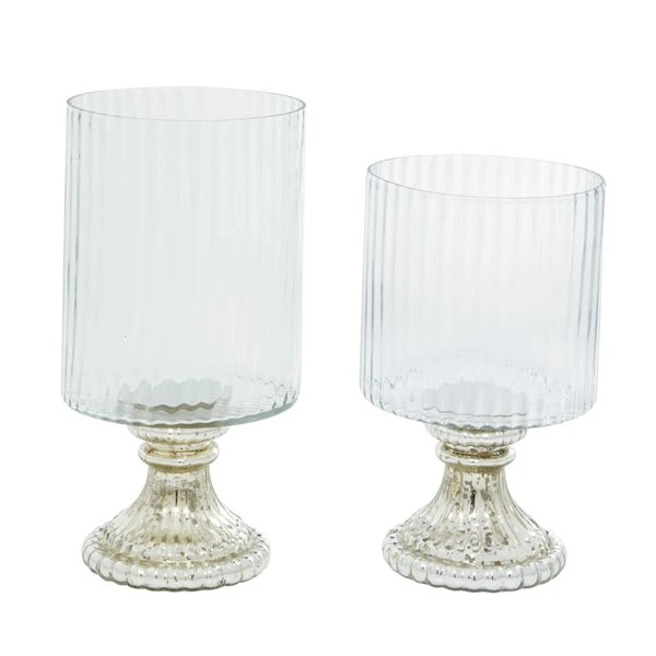 Grayson Lane 1-Candle Glass Lantern Candle Holder - Set of 2 5 Grayson Lane 1-Candle Glass Lantern Candle Holder - Set of 2 - Image 5