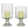 Grayson Lane 1-Candle Glass Lantern Candle Holder - Set of 2